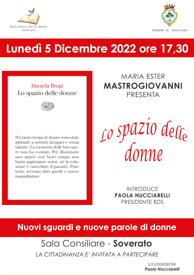 Lo spazio delle Donne con Maria Ester Mastrogiovanni